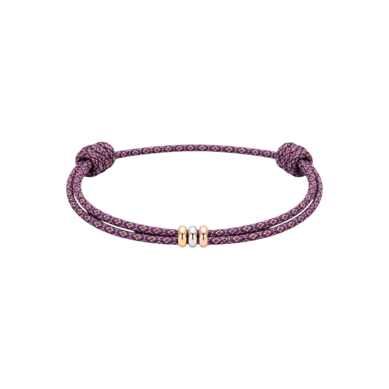 14k mini tricolor beads bracelet