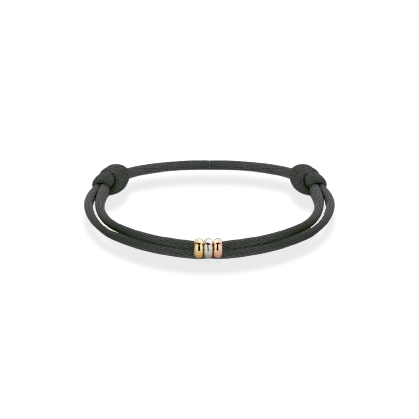 14K MINI TRICOLOR BEADS BRACELET