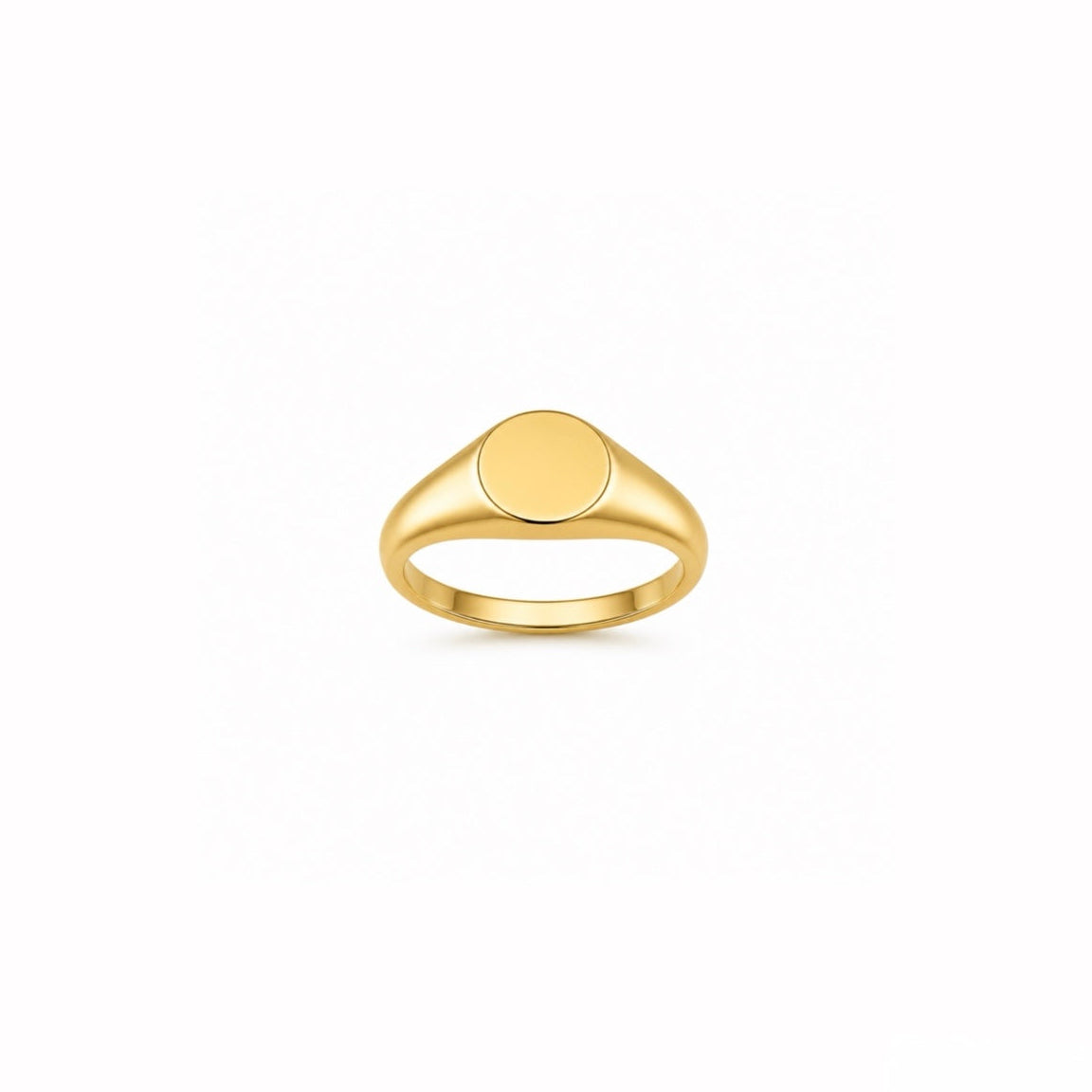 Signet text ring