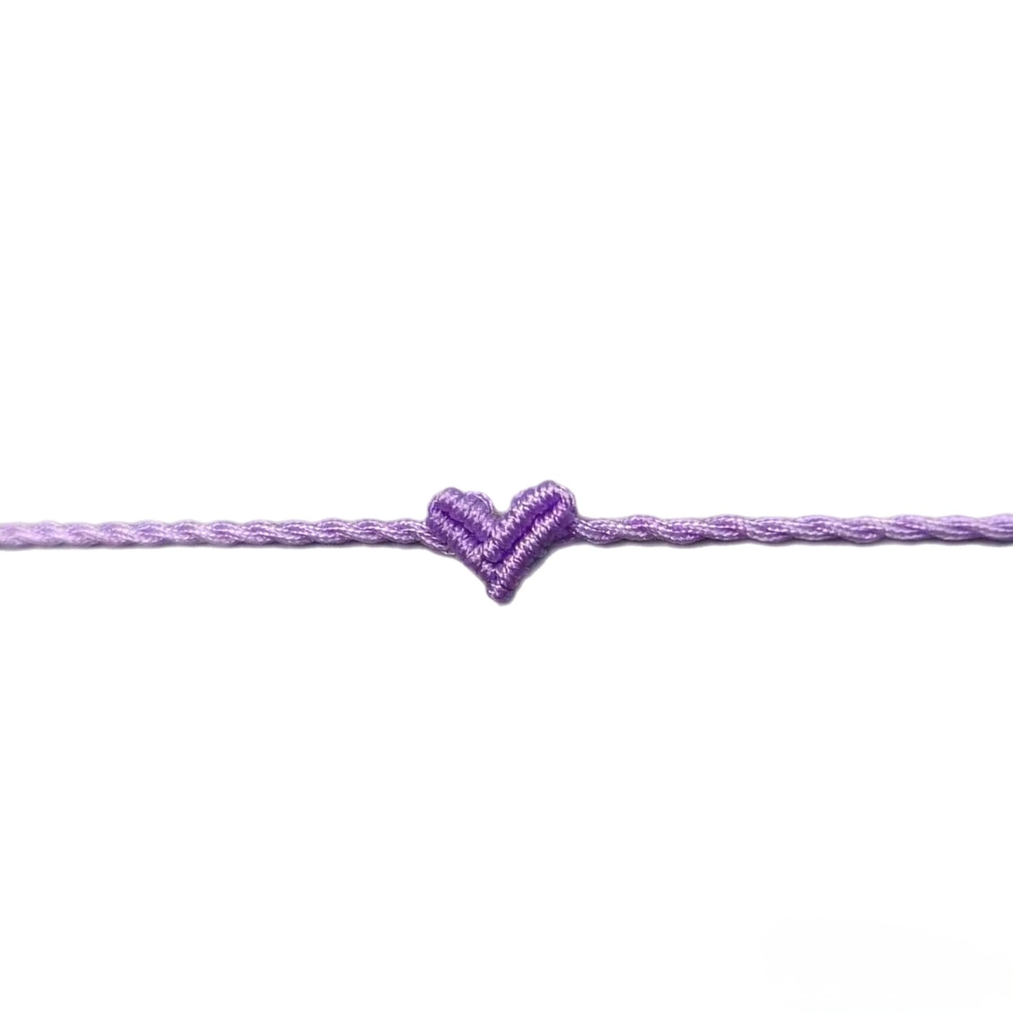 PURPLE LUCKY HEART BRACELET
