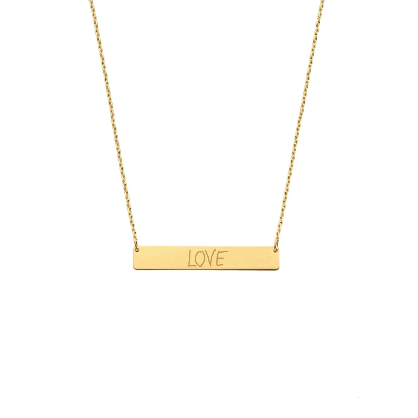 LARGE BAR SIGNATURE NECKLACE