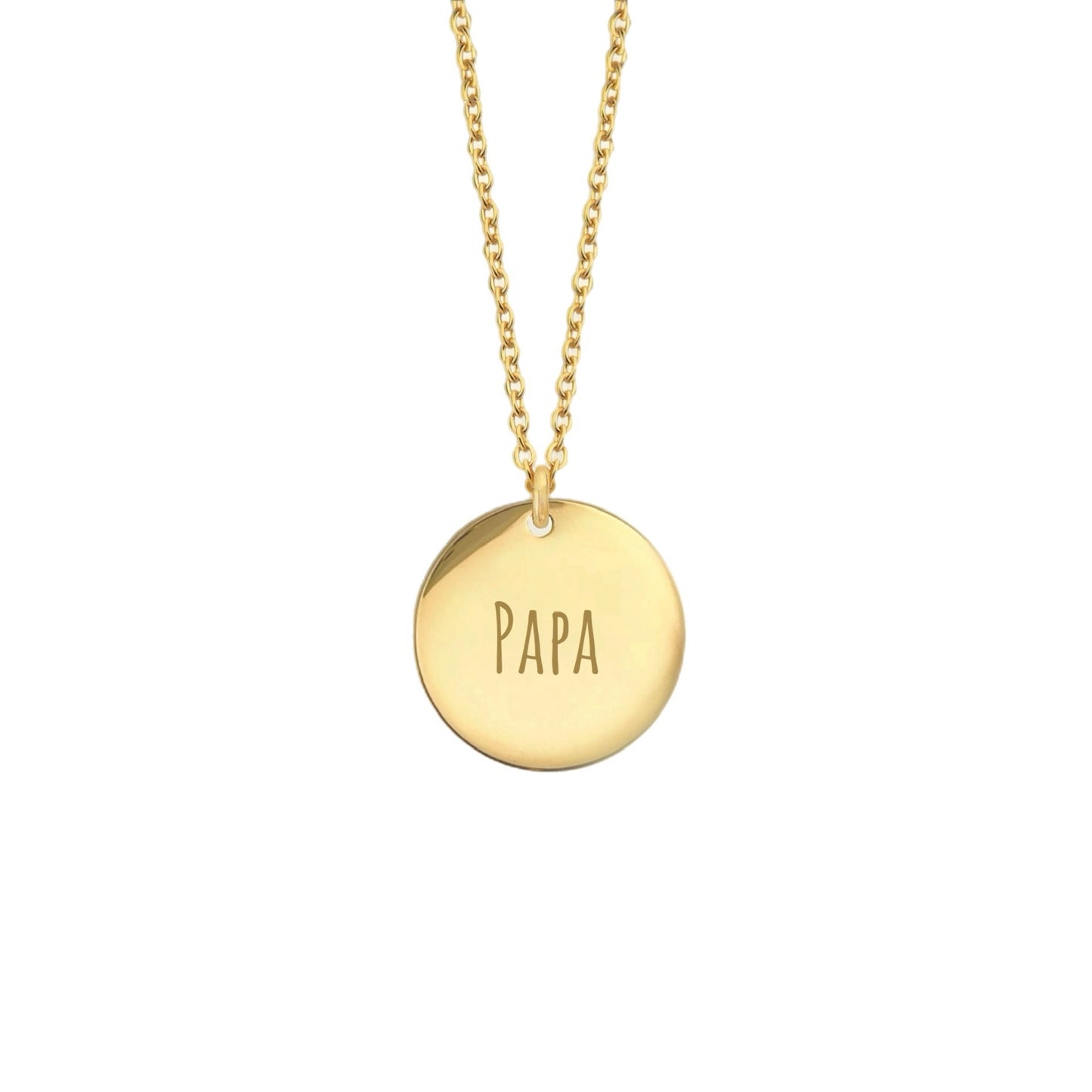 COIN TEXT NECKLACE