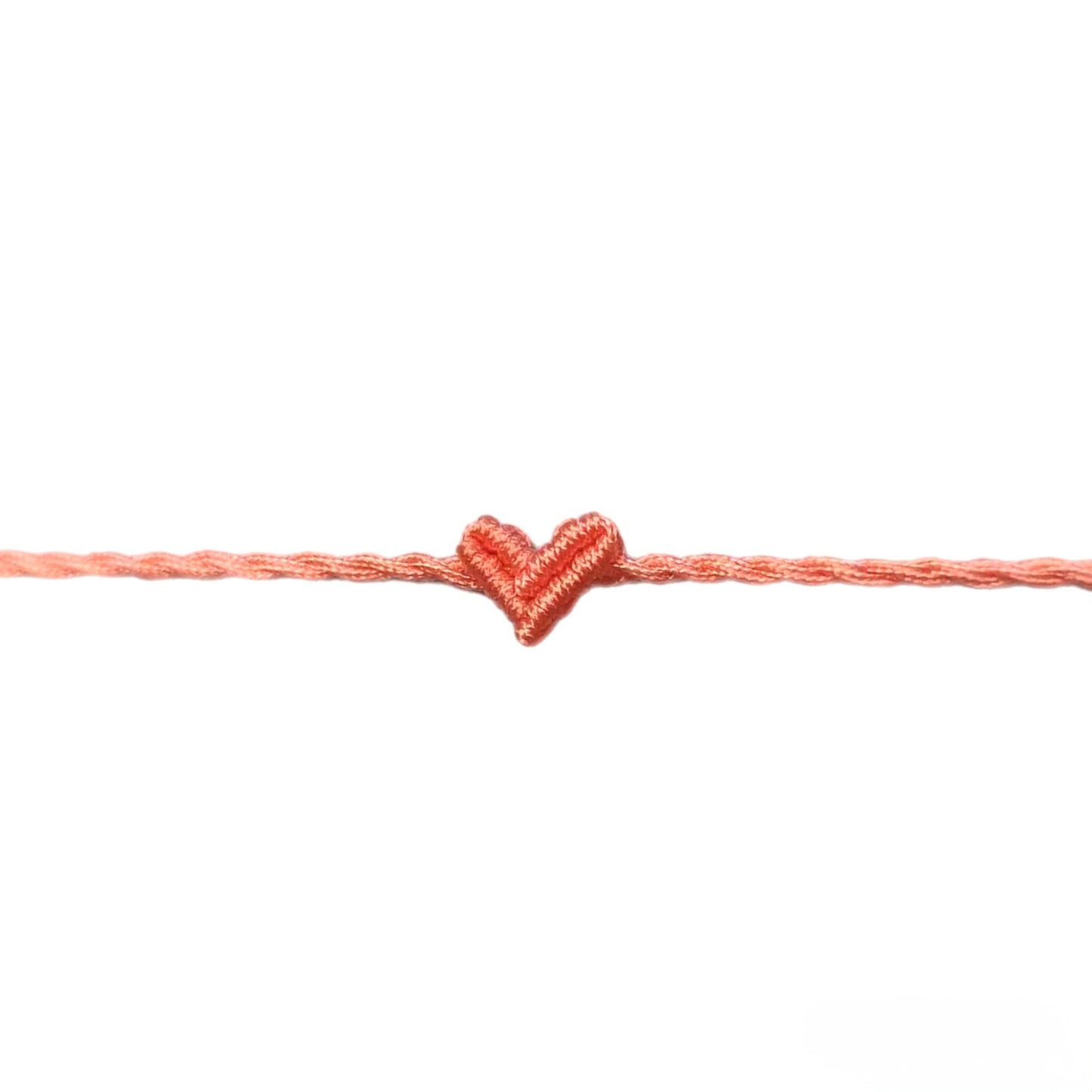 PEACH LUCKY HEART BRACELET