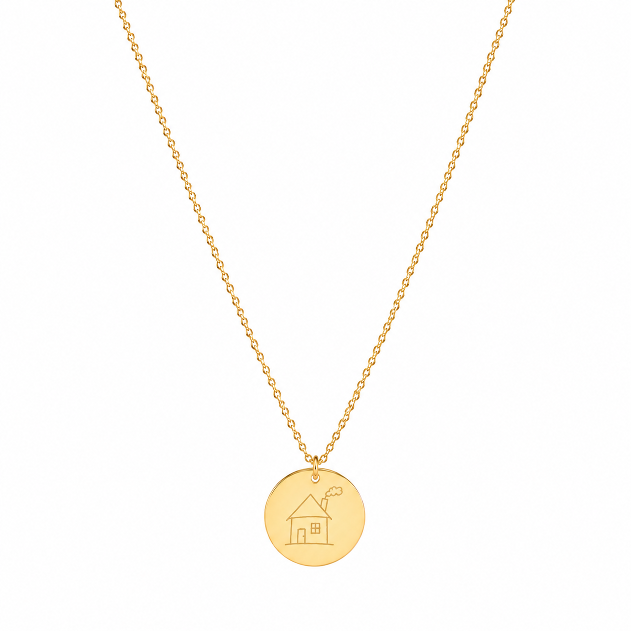 Coin signature necklace