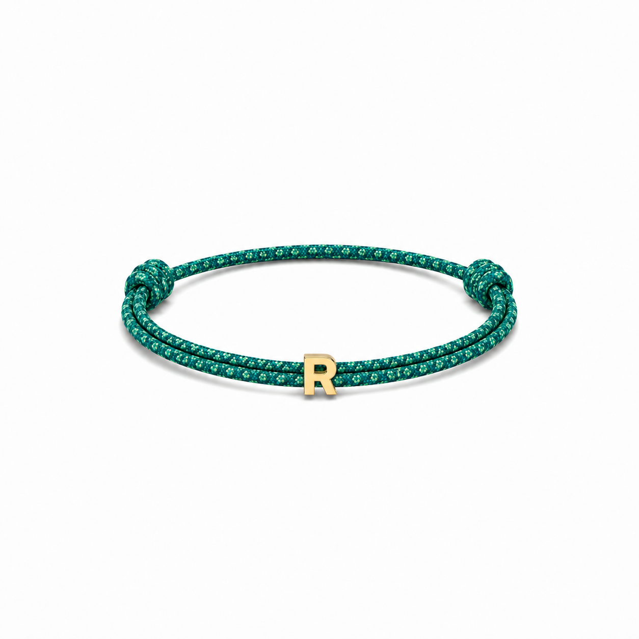 14k initial bracelet