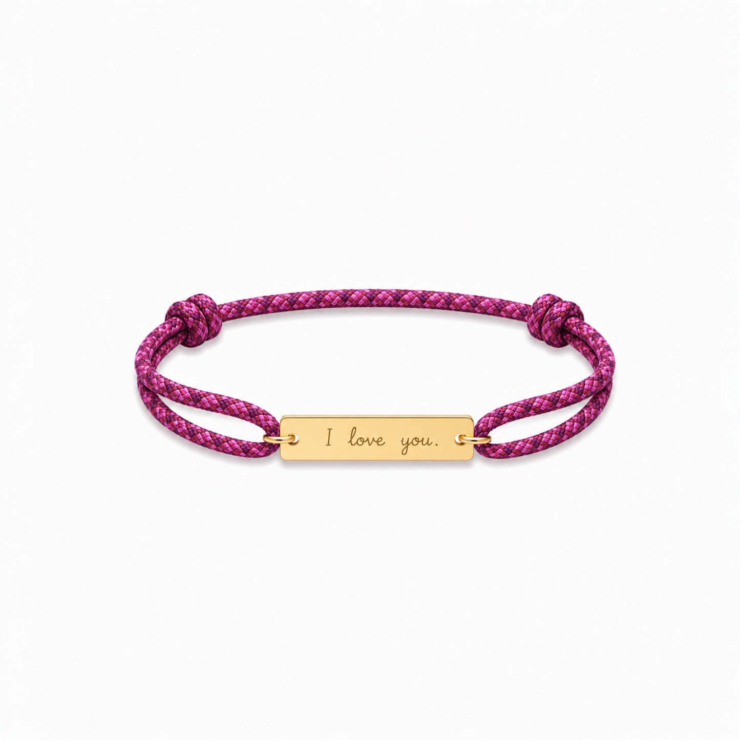 Large bar signature bracelet