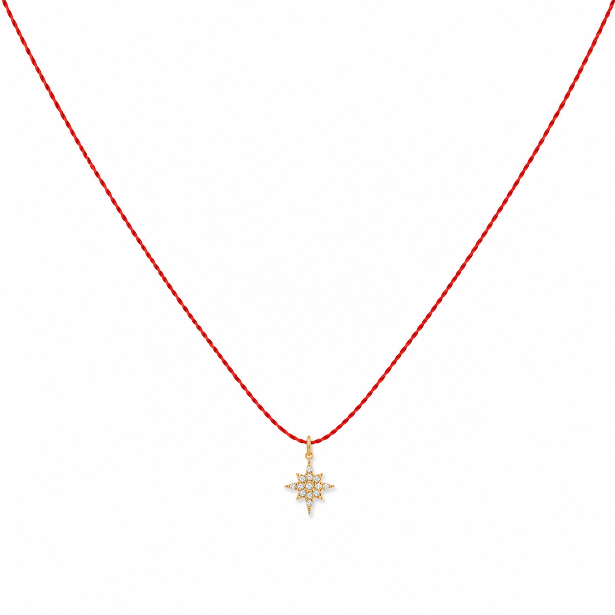 Nylon star necklace