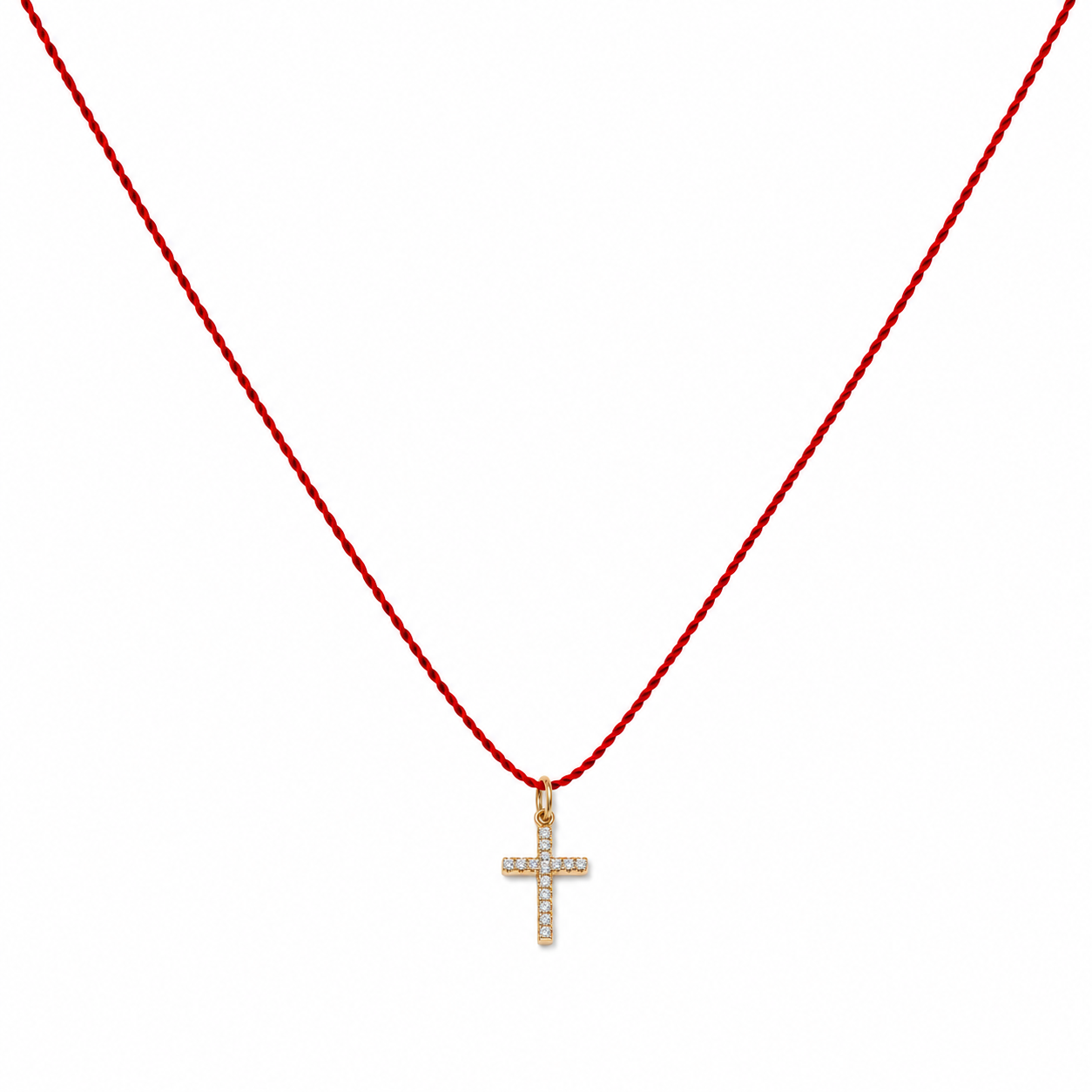 Nylon cross necklace