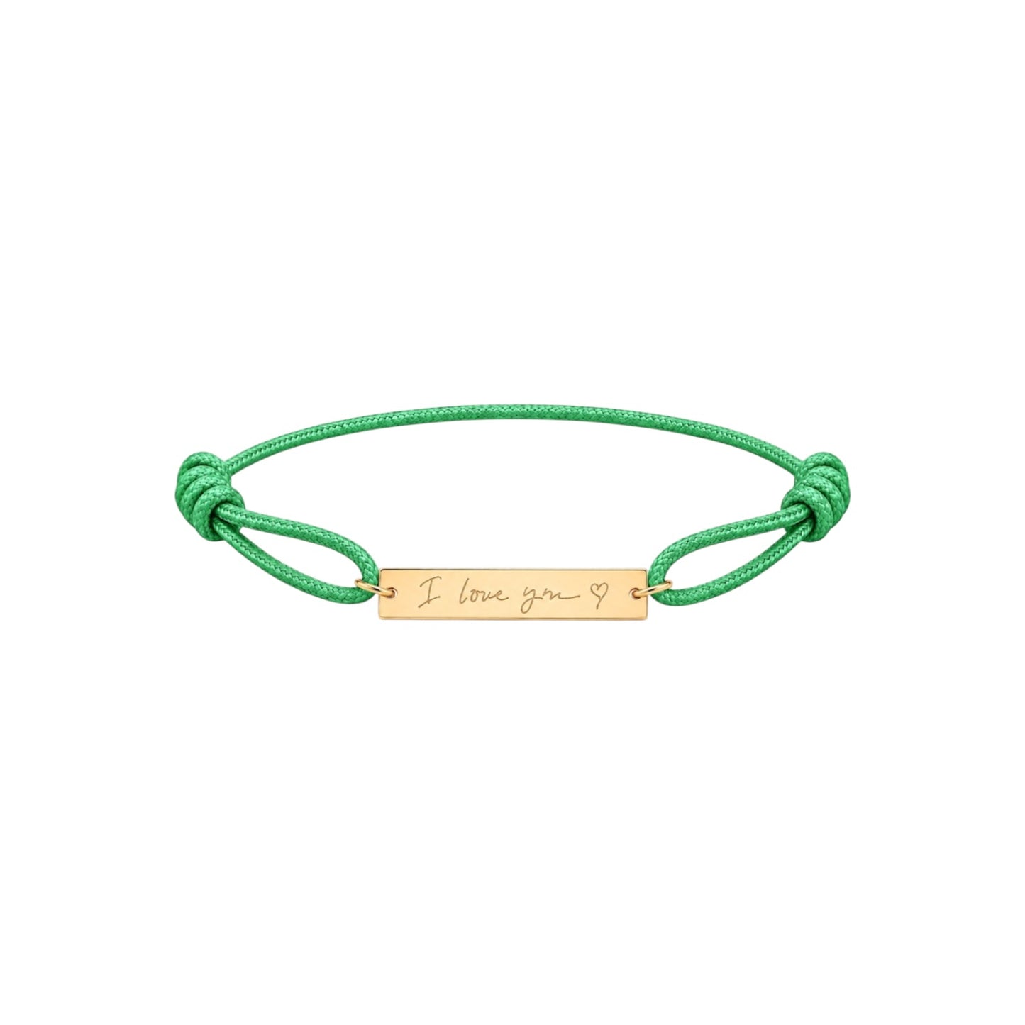 Large bar signature bracelet