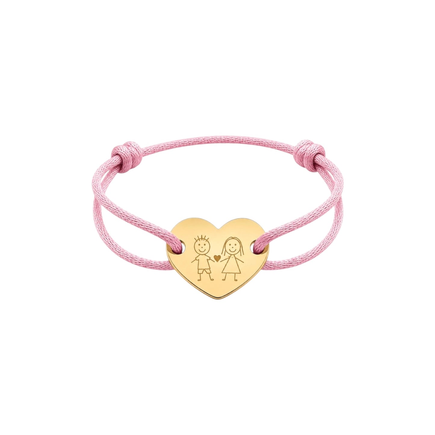 Large heart signature bracelet
