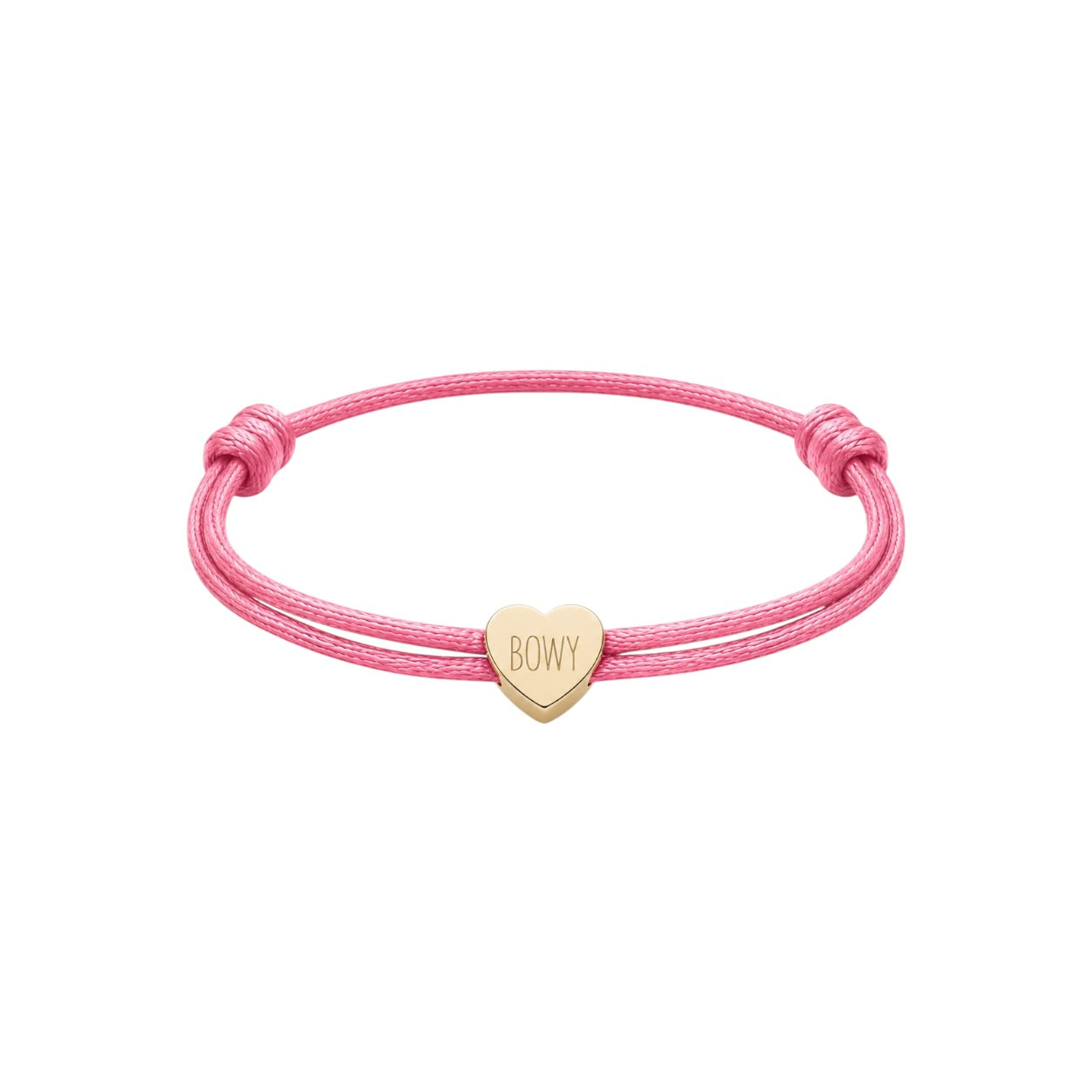 Mini heart text bracelet