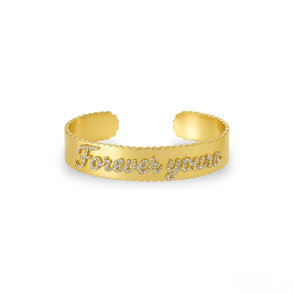 SPARKLY NAME BANGLE BRACELET