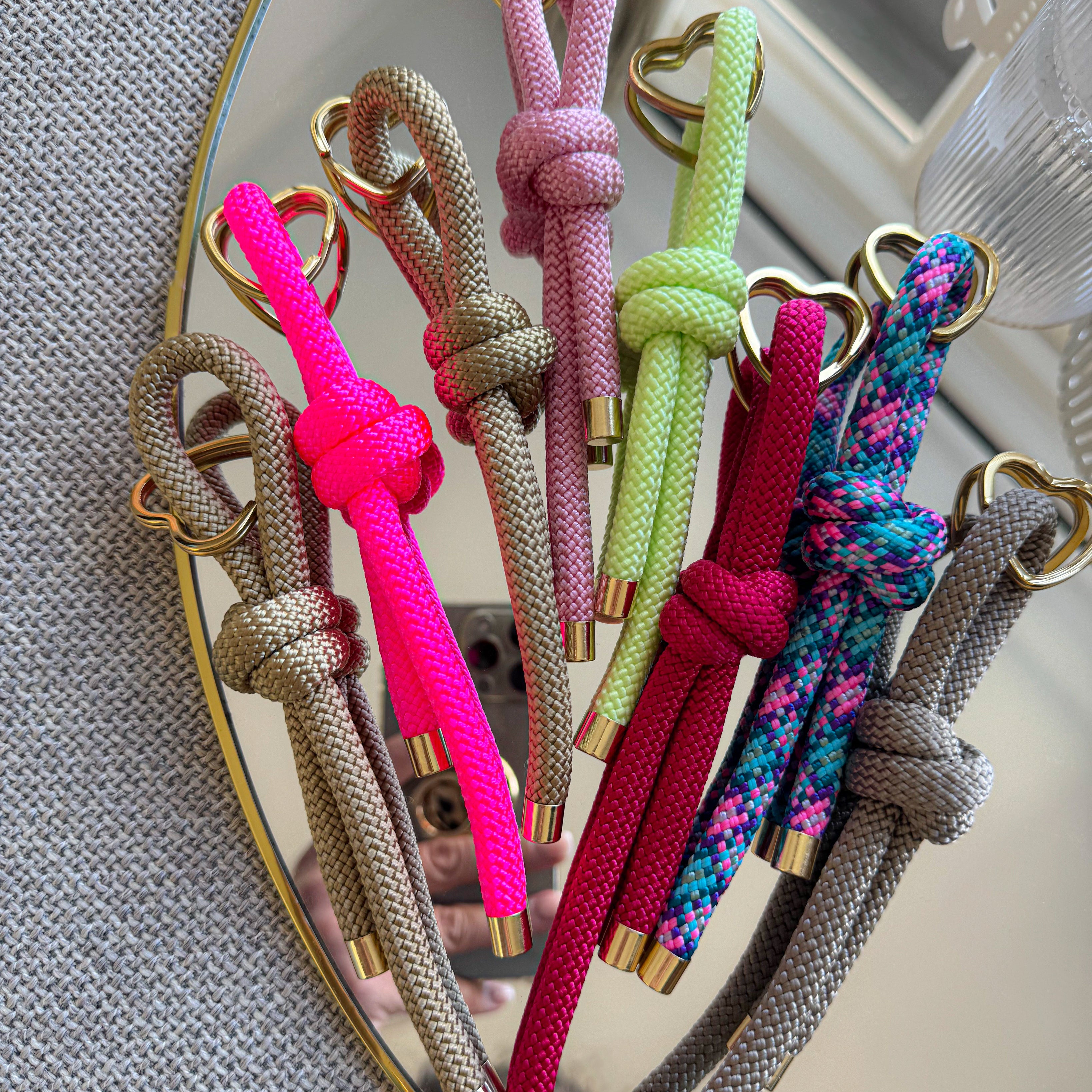 Handmade heart keychain