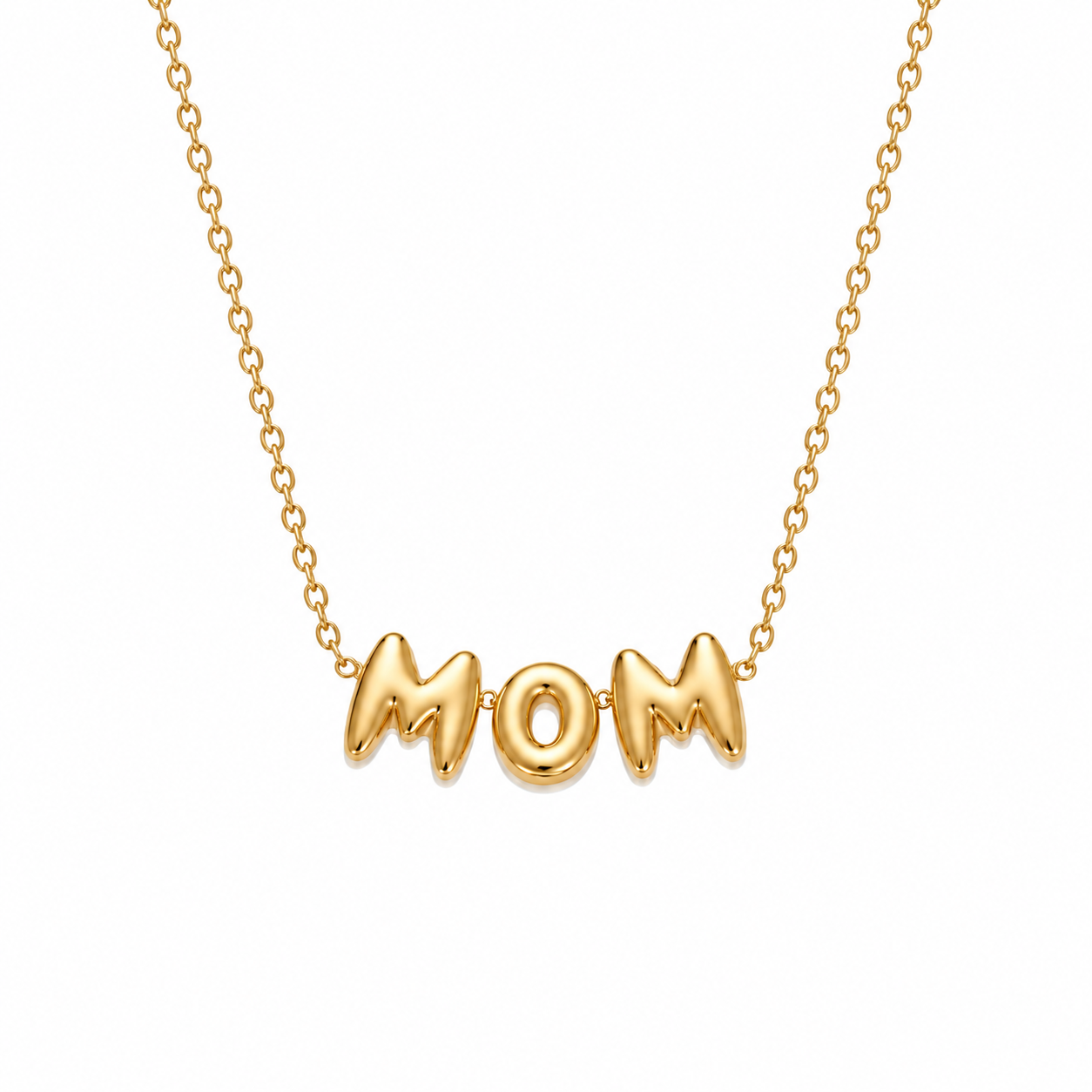 Bubbly letter necklace