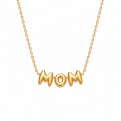 Bubbly letter necklace