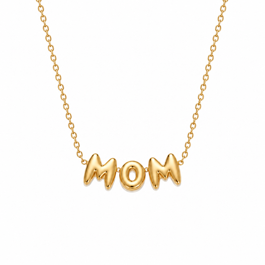 Bubbly letter necklace
