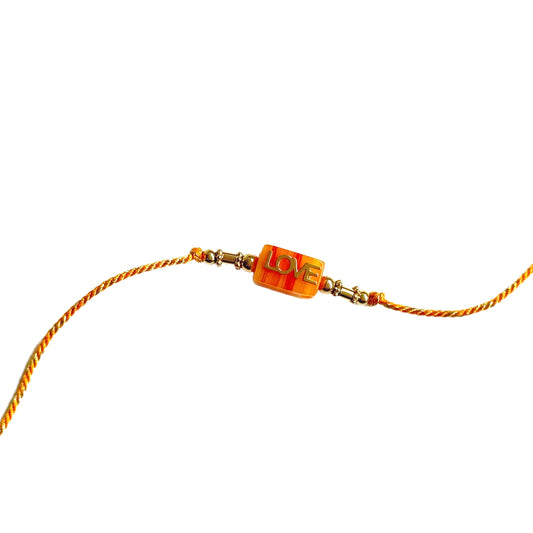 ORANGE LOVE CUBE BRACELET