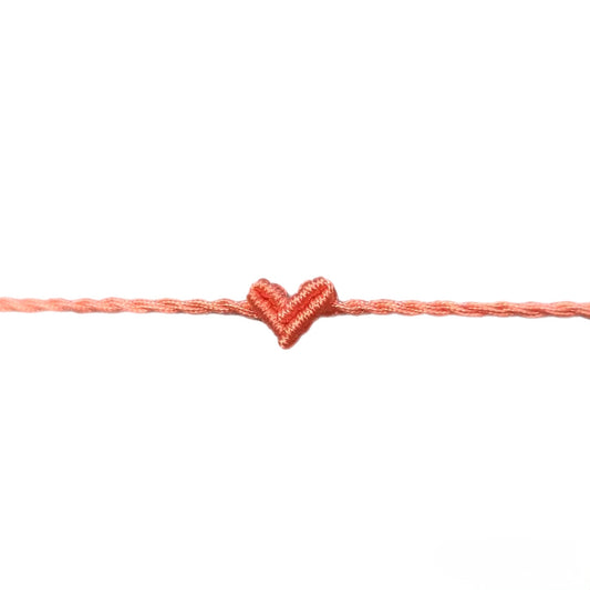 PEACH LUCKY HEART BRACELET