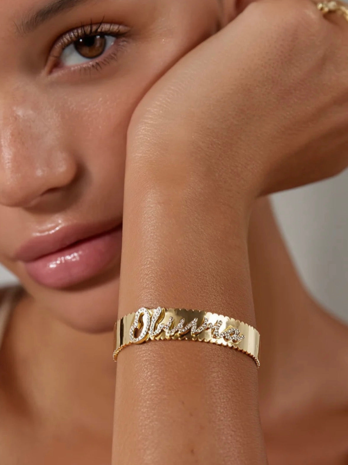 SPARKLY NAME BANGLE BRACELET