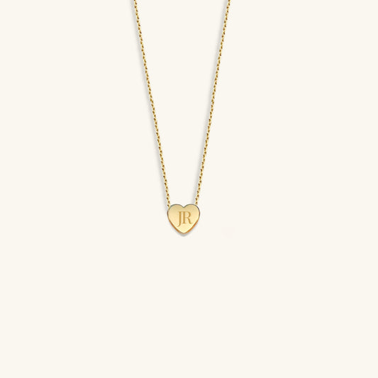 MINI HEART TEXT KETTING