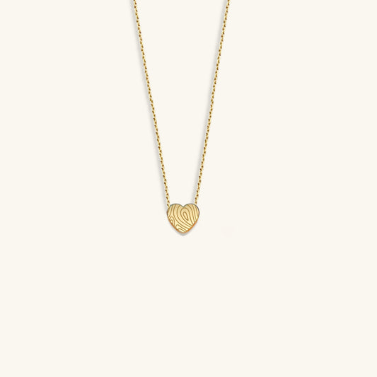 MINI HEART FINGERPRINT KETTING