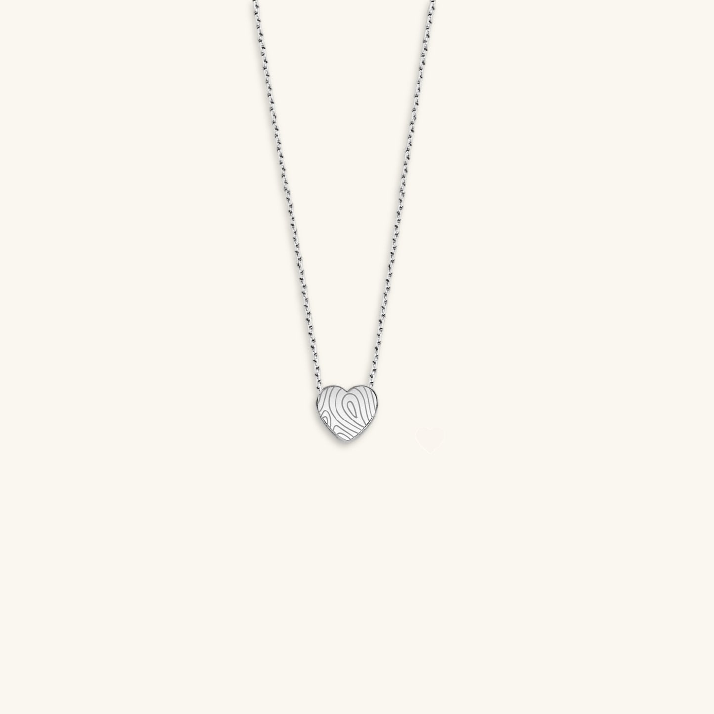 MINI HEART FINGERPRINT KETTING