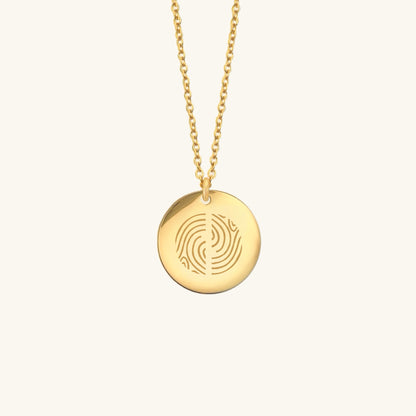 COIN FINGERPRINT KETTING