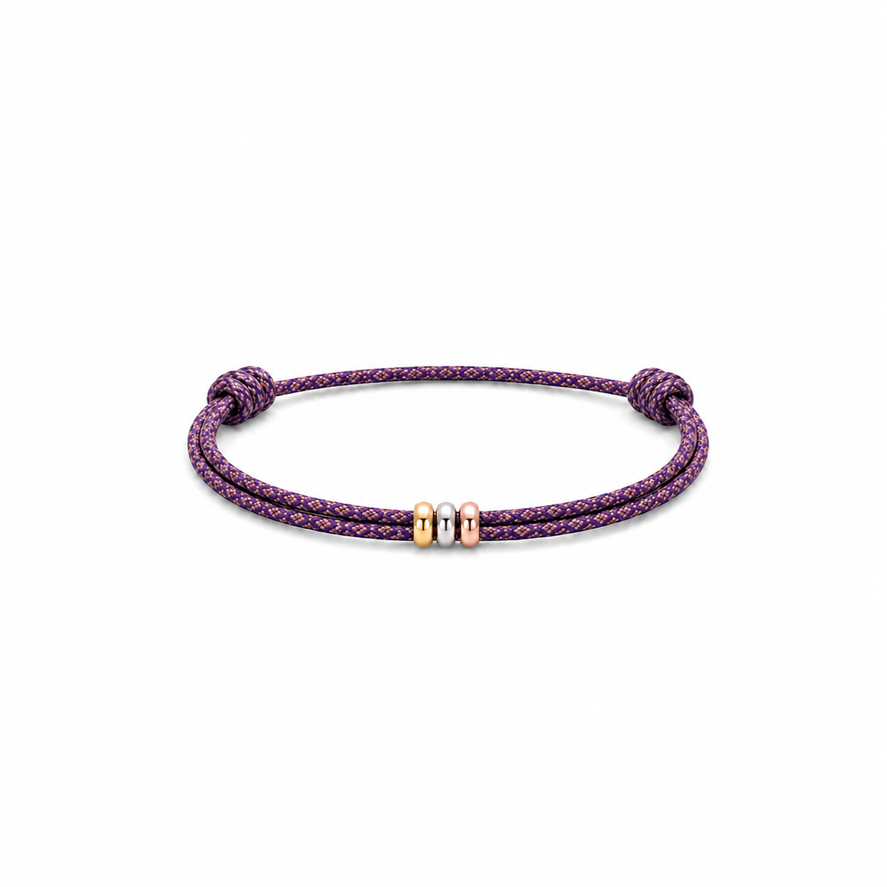 14k mini tricolor beads bracelet