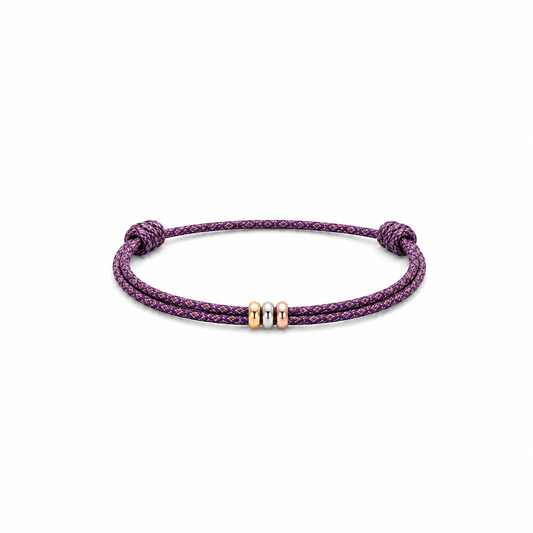 14k mini tricolor beads bracelet