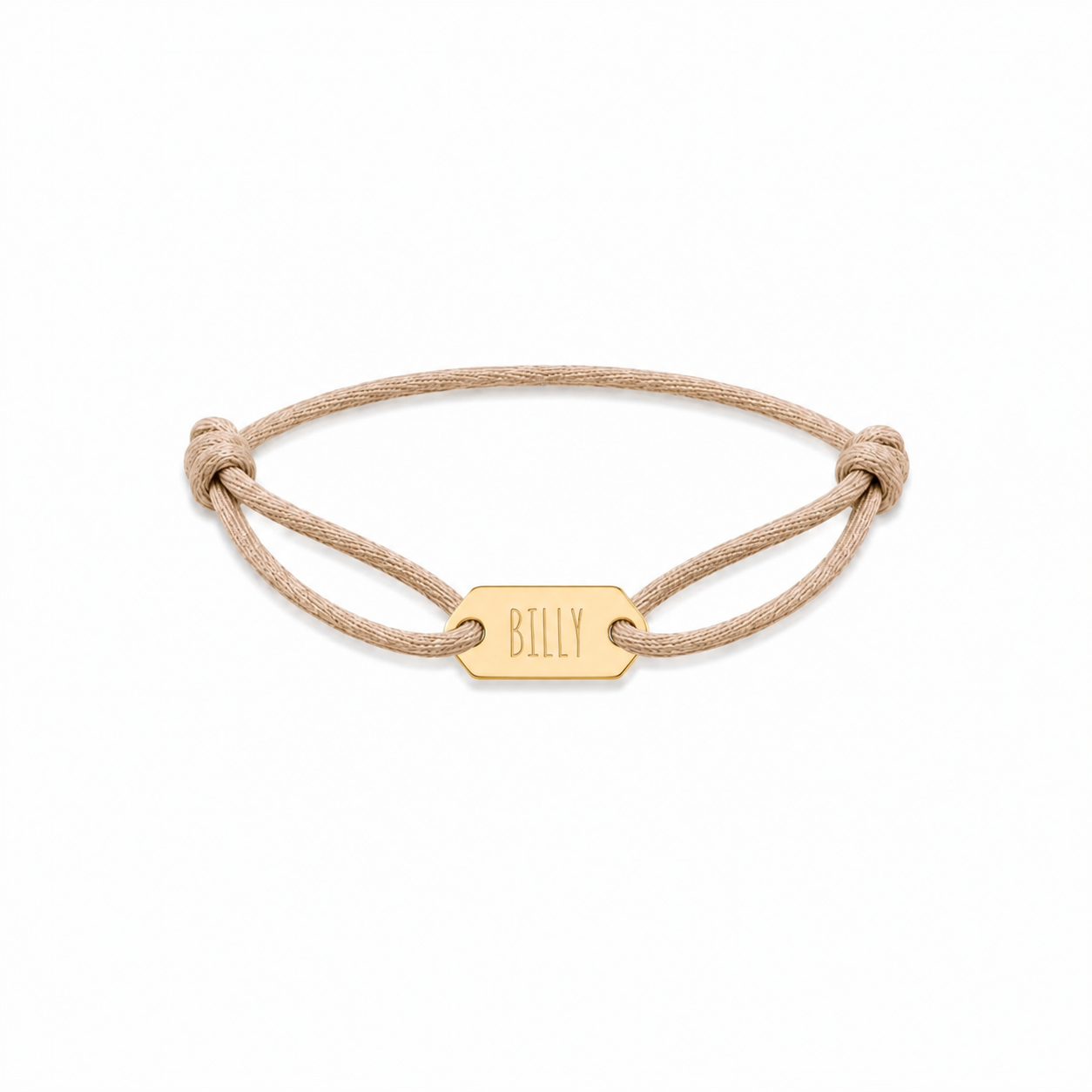 Mini tag text bracelet