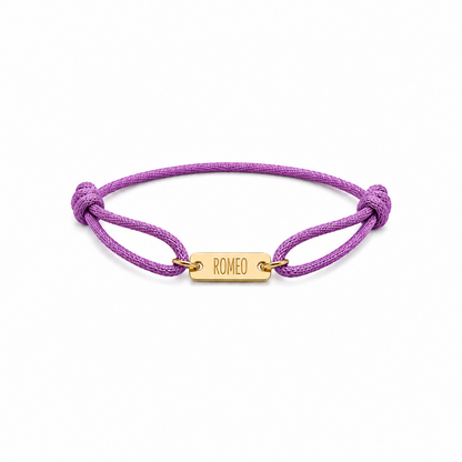 Mini bar text bracelet