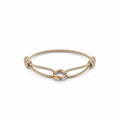 Tricolor rings bracelet