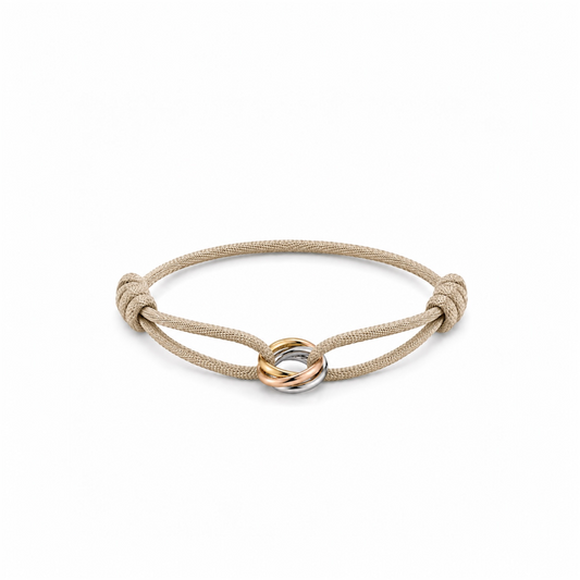 Tricolor rings bracelet
