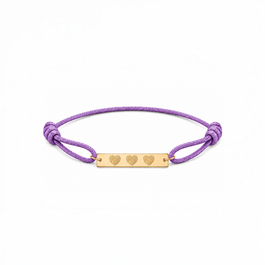 Large bar fingerprint bracelet