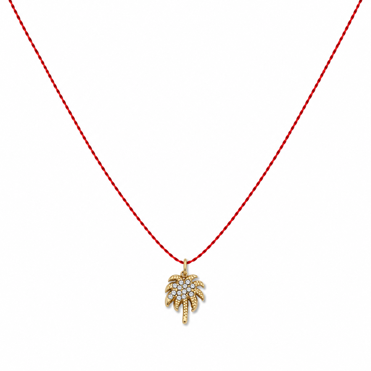 Nylon palmtree necklace