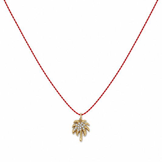 Nylon palmtree necklace