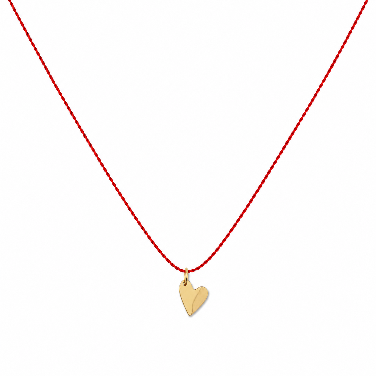Heart cord necklace