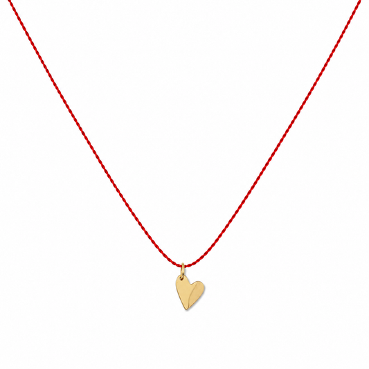 Nylon heart necklace