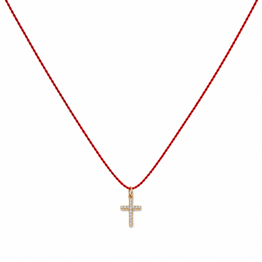 Nylon cross necklace