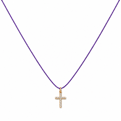 Nylon cross necklace