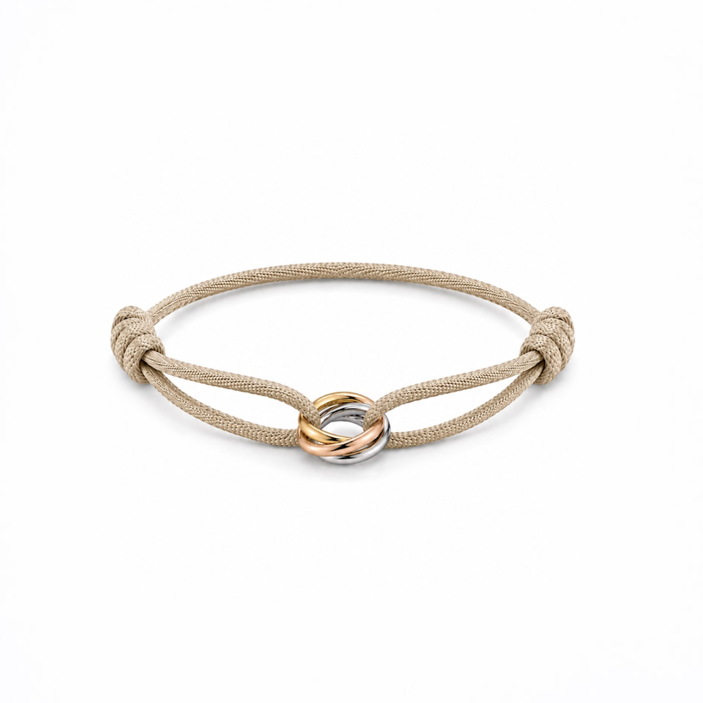 Tricolor rings bracelet