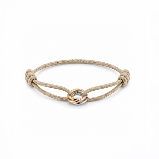 Tricolor rings bracelet