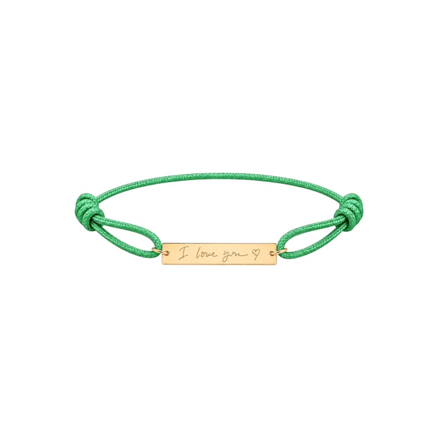 Large bar signature bracelet