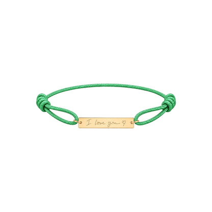 Large bar signature bracelet