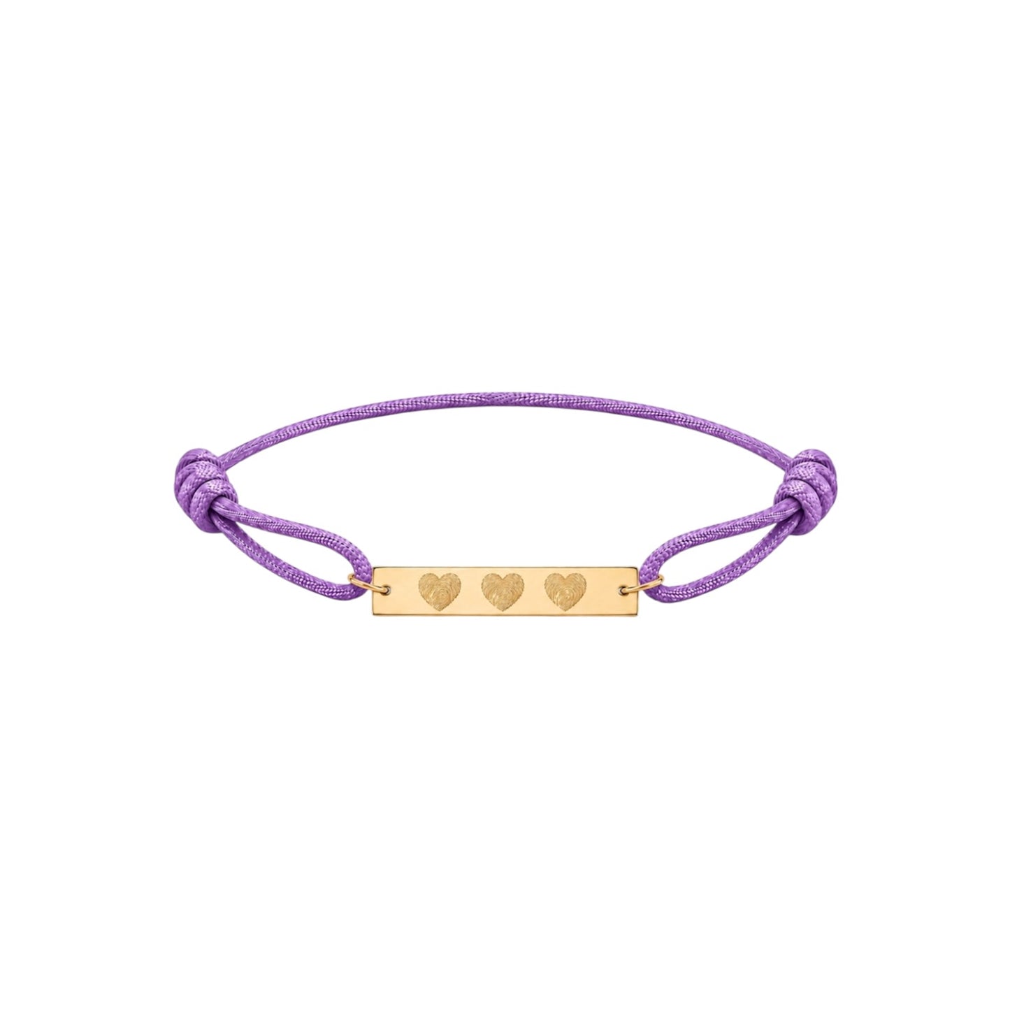 Large bar fingerprint bracelet