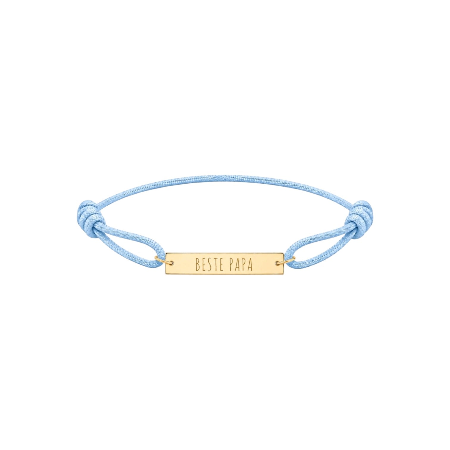 Large bar text bracelet