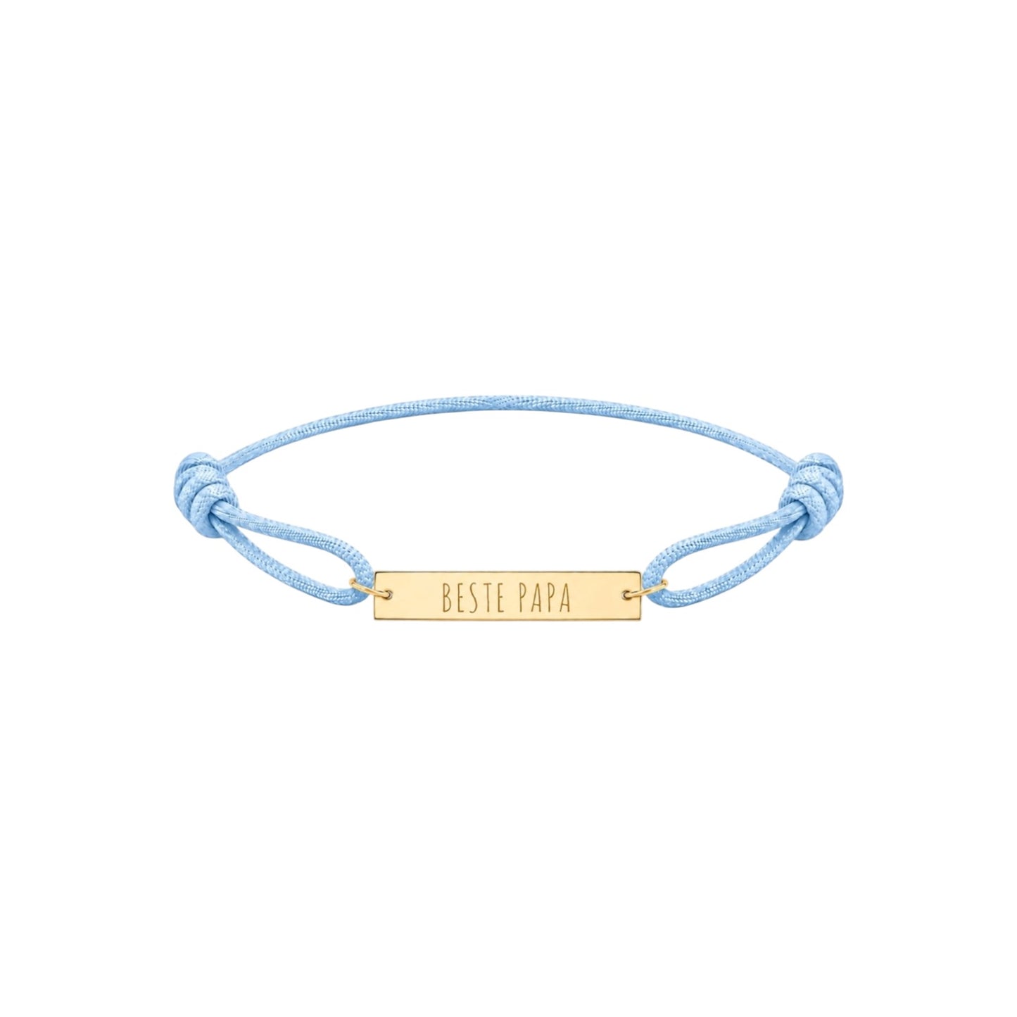 Large bar text bracelet