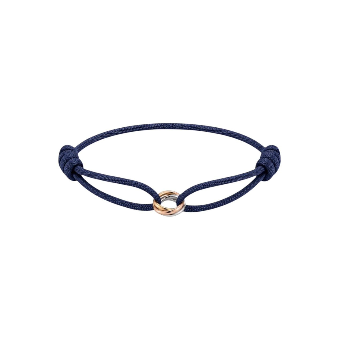 14k mini tricolor rings bracelet
