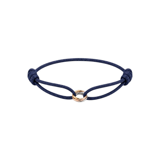 14k mini tricolor rings bracelet