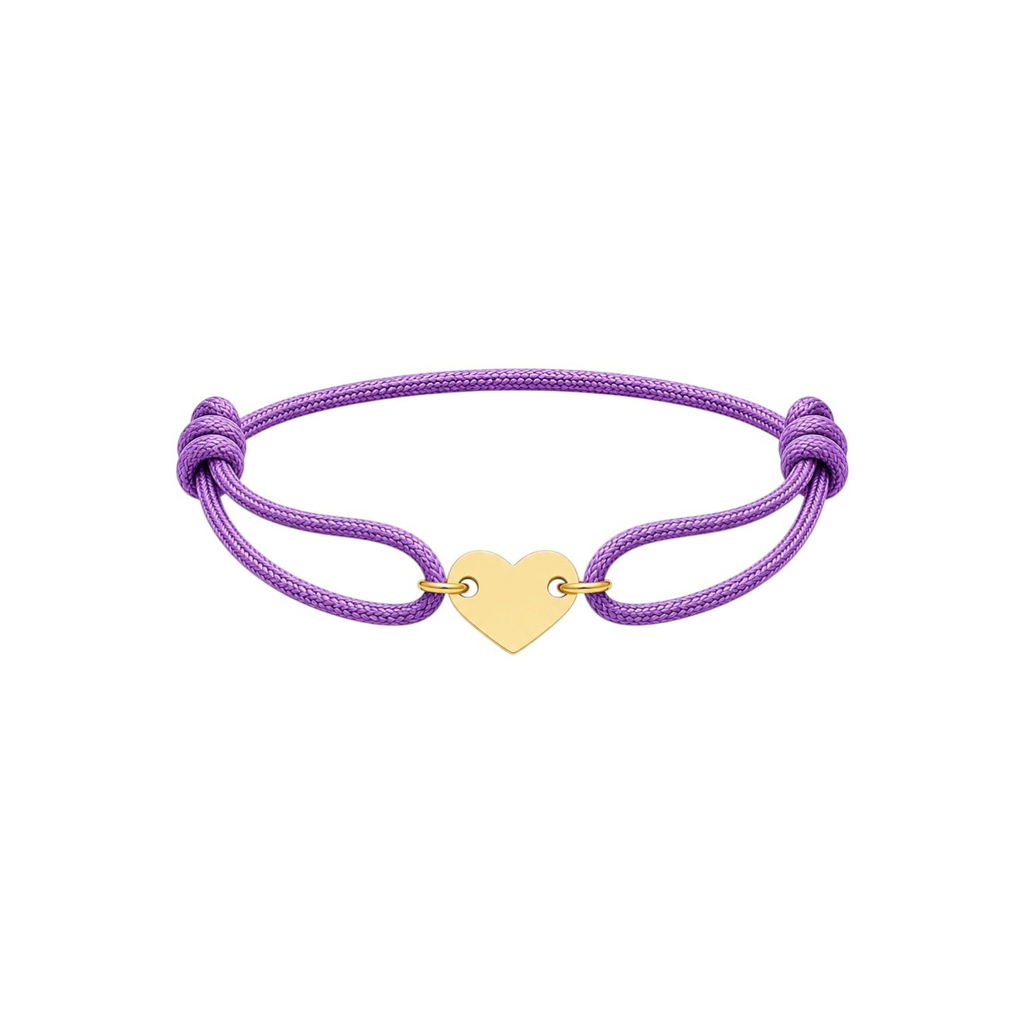 Flat mini heart bracelet